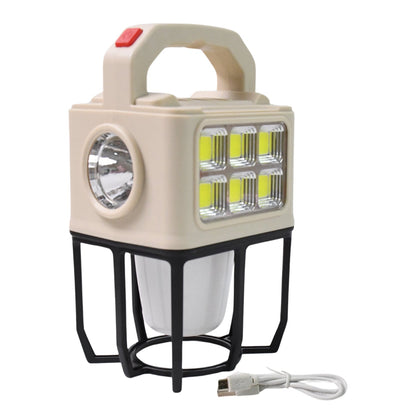 Ray lite solar camping lantern providing outdoor lighting