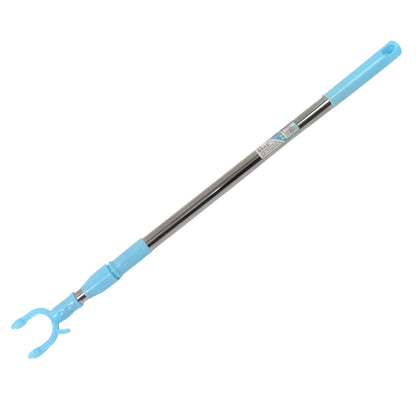 Telescopic pole clothes hook showing its compact, retracted form.