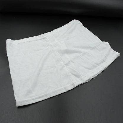Women's high-waisted athletic skort front view in white.