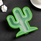 A vibrant green cactus silicone ice cream mold, ready for DIY frozen treats.