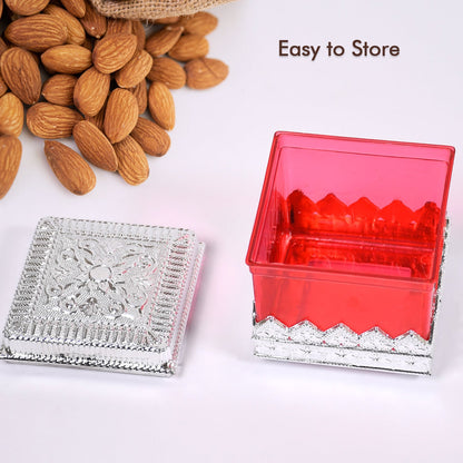 Decorative Ruby dry fruit storage container with an attractive design, enhancing kitchen decor.