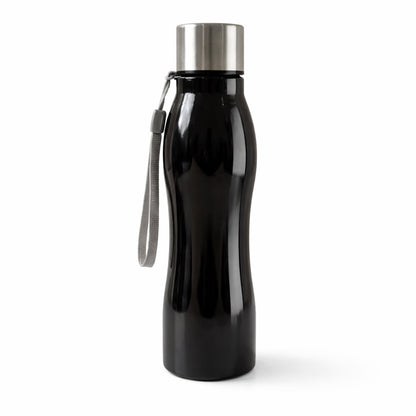 Stainless steel water bottle shown in a lifestyle context, perfect for daily hydration.