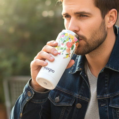Leakproof lid on Pexpo water bottle for secure portability
