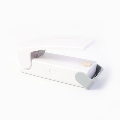 Durable mini heat sealer creating airtight seal on plastic bags