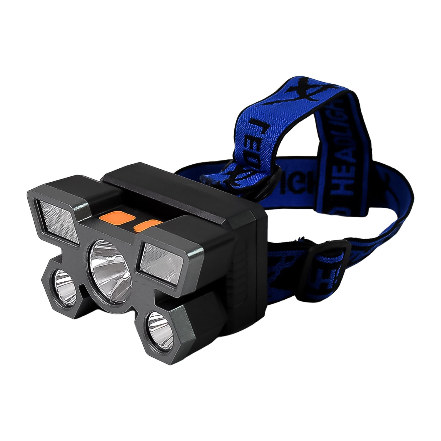 Durable 5 LED headlamp designed for various outdoor activities.