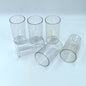 Ganesh Classic Plastic Glasses Set of 6 transparent tumblers, showcasing durability.