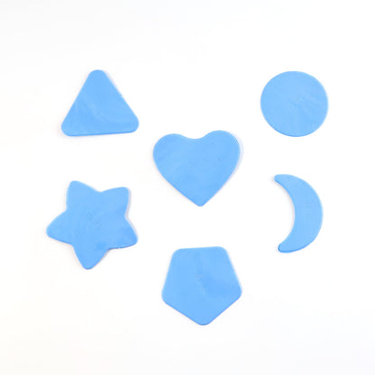 Set of 6 haircut design stencils made from durable transparent plastic