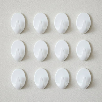 Close up of a strong self adhesive hook showing compact design