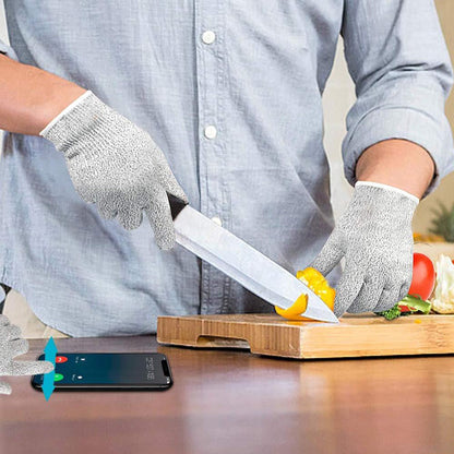Multicolour hand safety gloves designed with superior cut resistance.