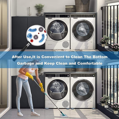 Noise reducing suction cup pads creating a quieter laundry experience.