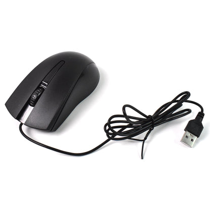 Angled perspective of the X2 Wired Optical Mouse, showcasing its modern finish.