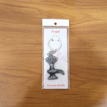 Packaging box of Shiva Lingam Naag metal keychain ready for gifting
