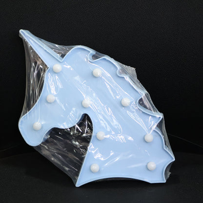 Battery powered LED night lamp in unicorn shape for kids