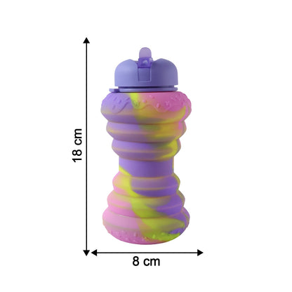 Easy-to-carry foldable sports water bottle