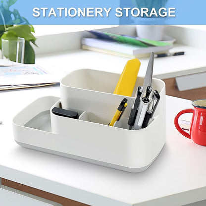 Compact desk organizer keeping daily essentials tidy.