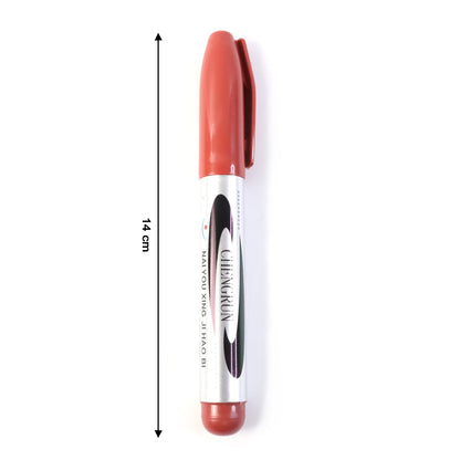 Maroon permanent marker pen cap preventing ink drying