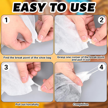 Portable shoe storage bag with secure drawstring for travel