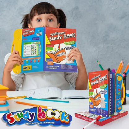 Back cover of the interactive musical learning study book with additional features.