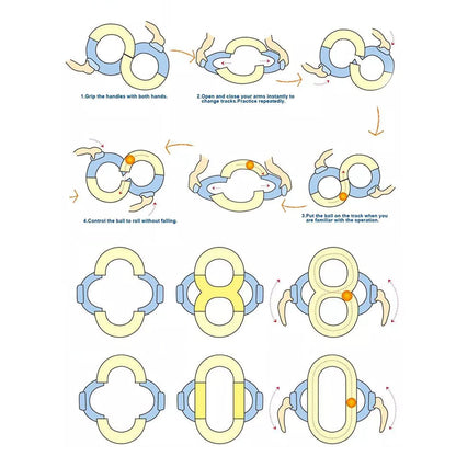 Various configurations possible with the creative building toy set for kids.