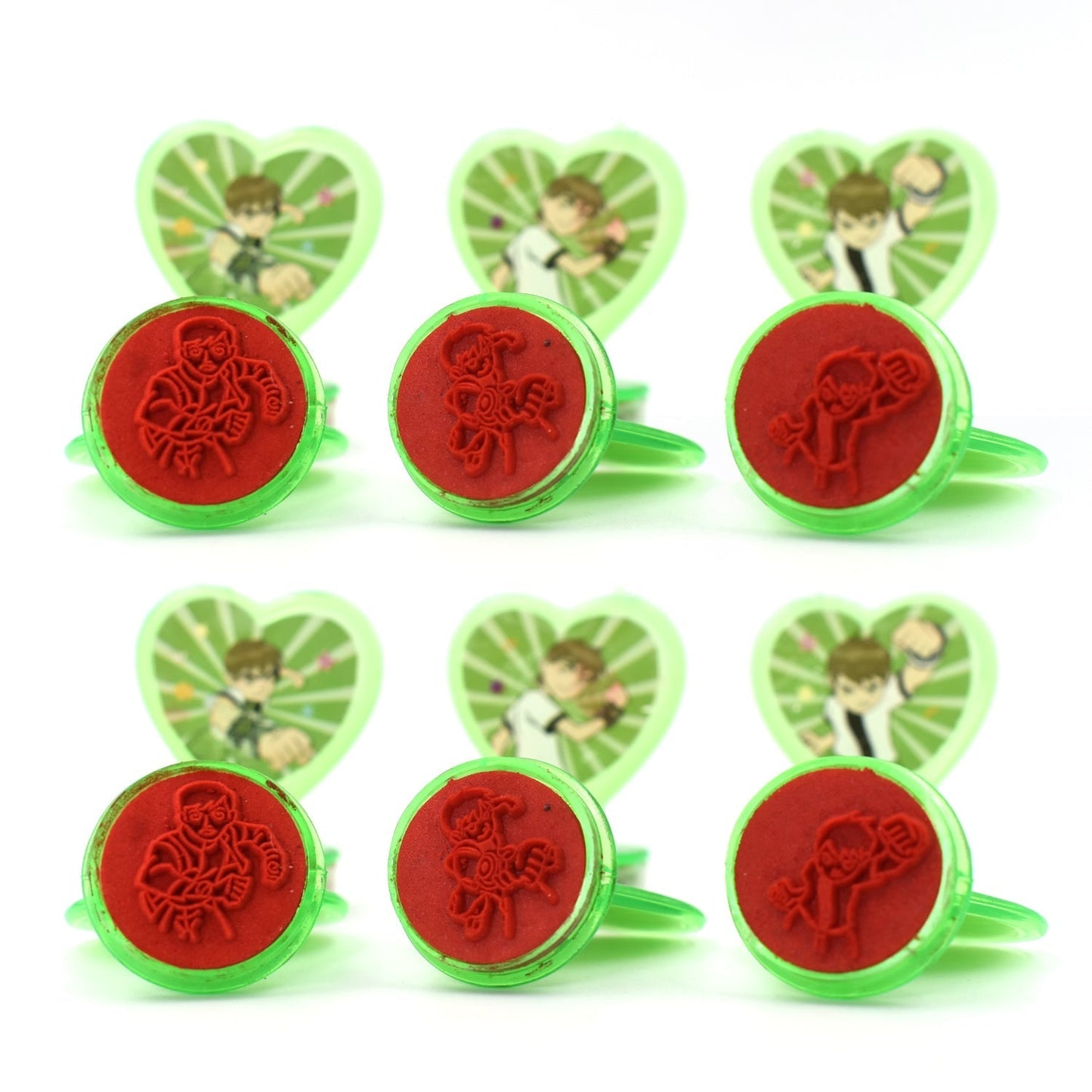 Cartoon heart stamps with various expressions, ideal for teachers and parents.
