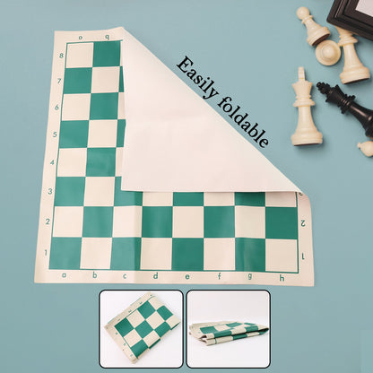Compact portable chess set ready for travel or outdoor gameplay