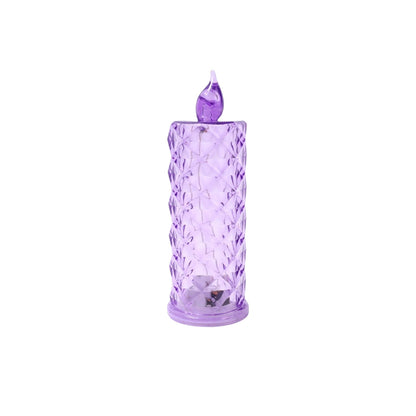 Multicolor crystal candlelight with soft LED glow ideal for Diwali decor