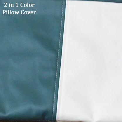 Detailed shot of the discreet invisible zipper on a high-quality soft pillow cover.