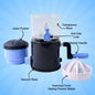 Ritu manual juicer with ergonomic grip handle and vacuum lock base