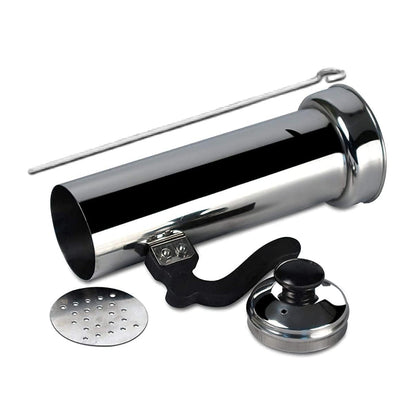 All components of the durable stainless steel Puttu Maker laid out.