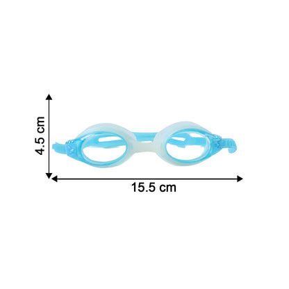 Transparent vision swim goggles for kids