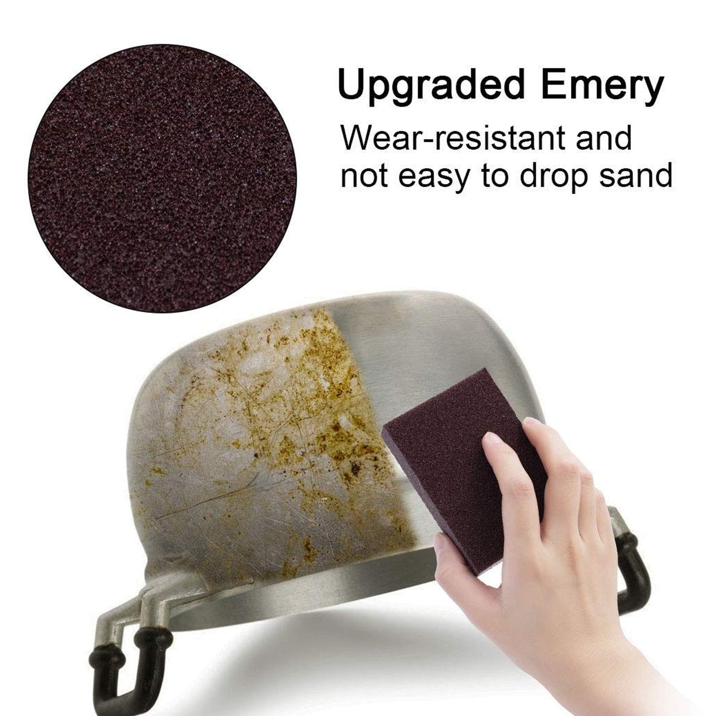 Multipurpose kitchen cleaning sponge scrub block for various surfaces