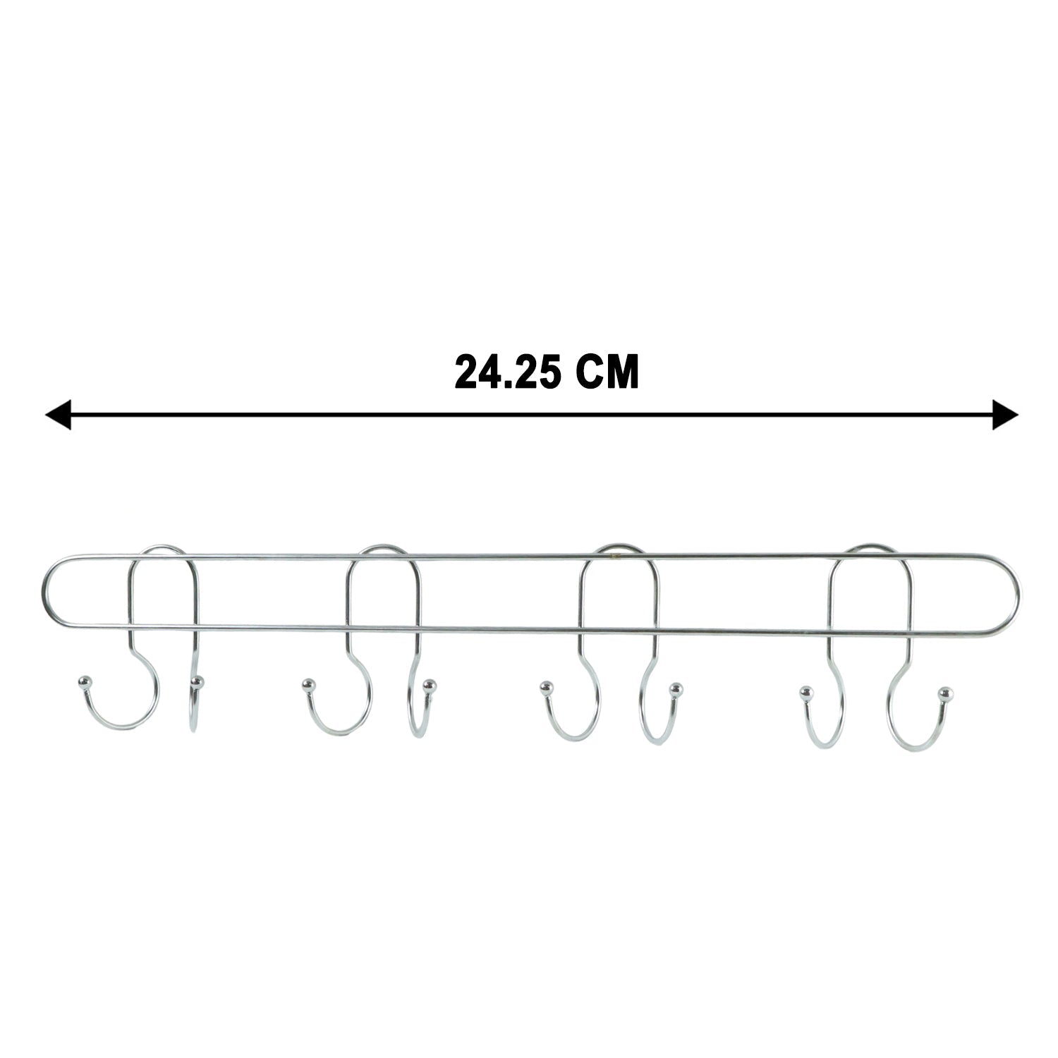 Multi-hook rack for towels, bags, keys, and household accessories