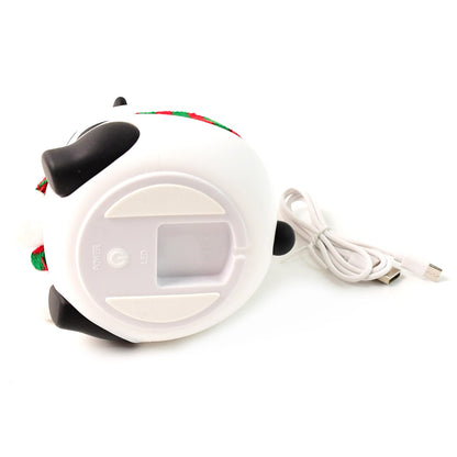 Panda night lamp displaying a calming blue light, ideal for bedtime.