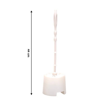 Top-down view of the Pro Clean toilet cleaning brush neatly stored in its holder.
