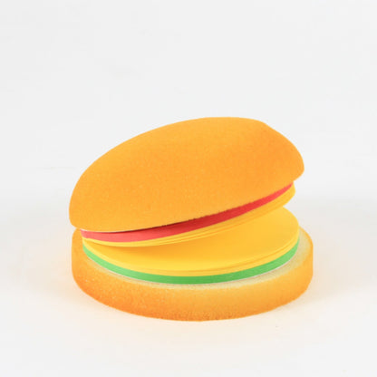 Burger sticky notes displayed as a fun, functional office stationery item ready for use.