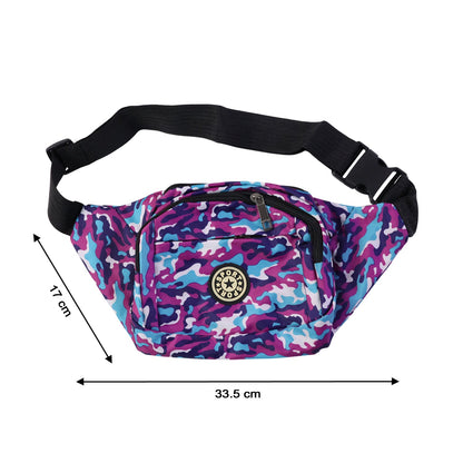 Camouflage waist bag lightweight design for comfortable long wear