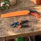 Garden pruning tool combo set with heavy duty hand saw and sharp pruning shears