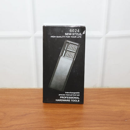 BoltForce 24-in-1 precision screwdriver set displayed with its magnetic bits in a compact case.
