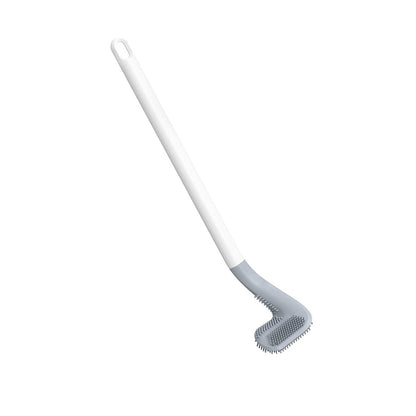 Ergonomic slim handle of the Golf Silicone Toilet Brush, providing a comfortable and secure grip.