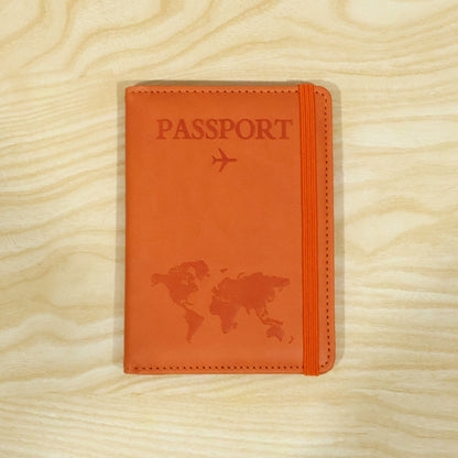 Travel passport wallet product image in premium PU leather