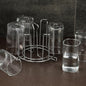 Stainless Steel Glass Stand for kitchen counter organization.