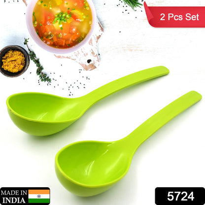 Two durable plastic ladles neatly packed in a box, ready for kitchen use.