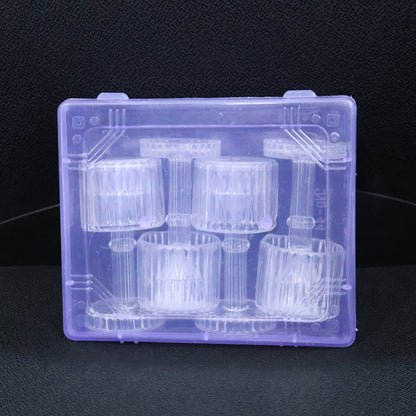 Mini LED crystal-effect table lamps illuminating stylish decor