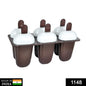 Top view of the Kulfi Maker set with six vibrant, empty molds.