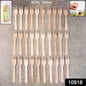 Pile of Freshee 160mm wooden forks made from birchwood