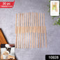 Pack of 30 wooden coffee stirrers in eco-friendly packaging