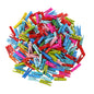 Pack of 50 small wooden cloth pegs, ideal for laundry and craft projects.