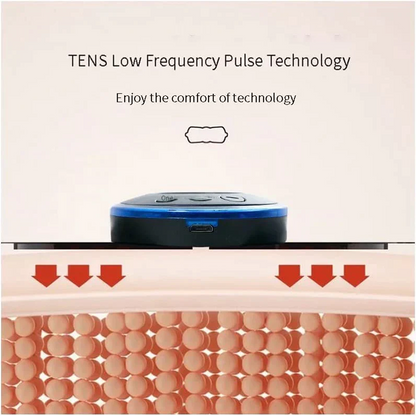 Versatile EMS massager used on various body parts for muscle relaxation.