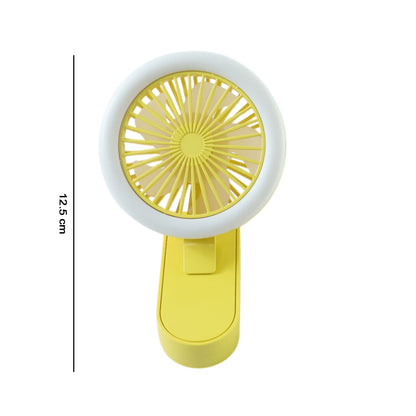 LED table fan with rechargeable battery and quiet operation