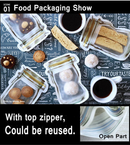 Detailed view of the durable and leakproof 150ml food storage pouch.